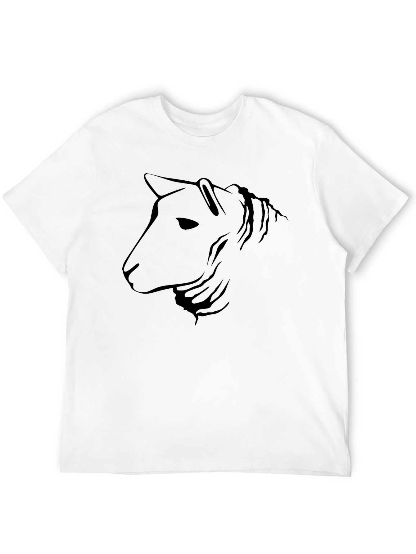 Horse Silhouette Graphic Print Black T-Shirt