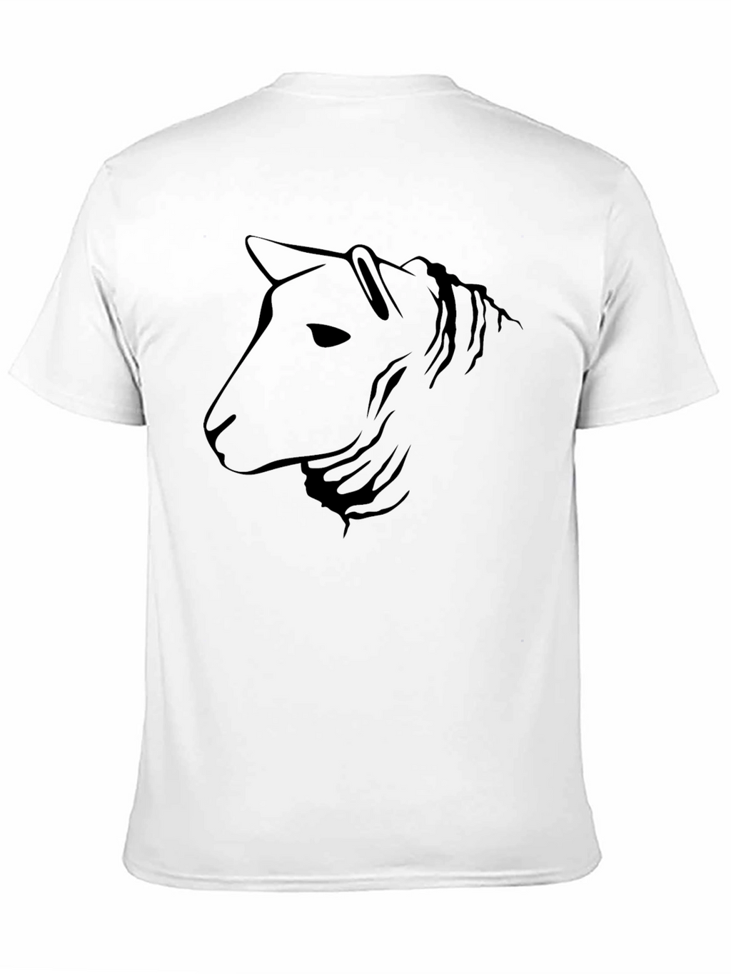 Horse Silhouette Graphic Print Black T-Shirt