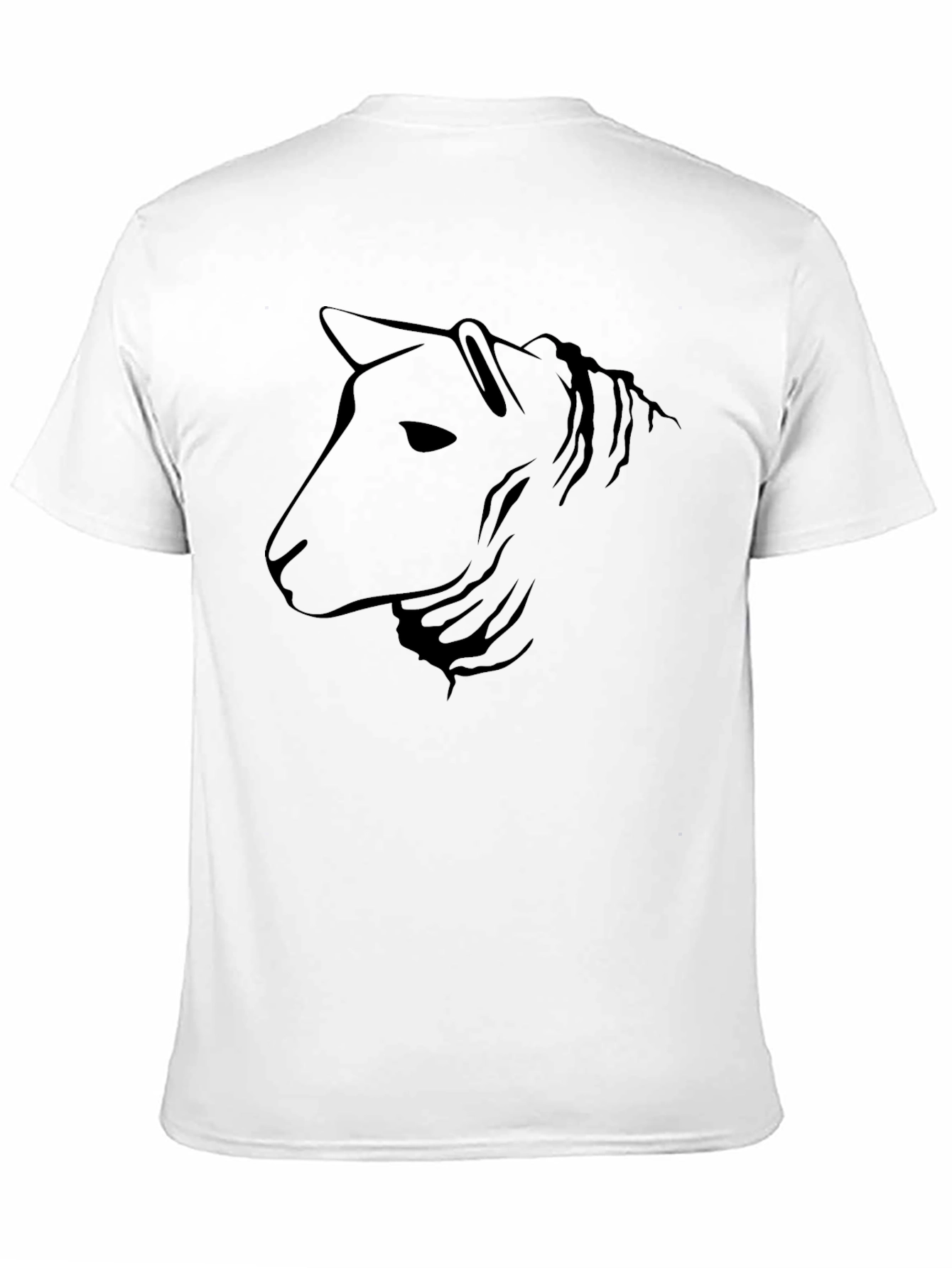Horse Silhouette Graphic Print Black T-Shirt