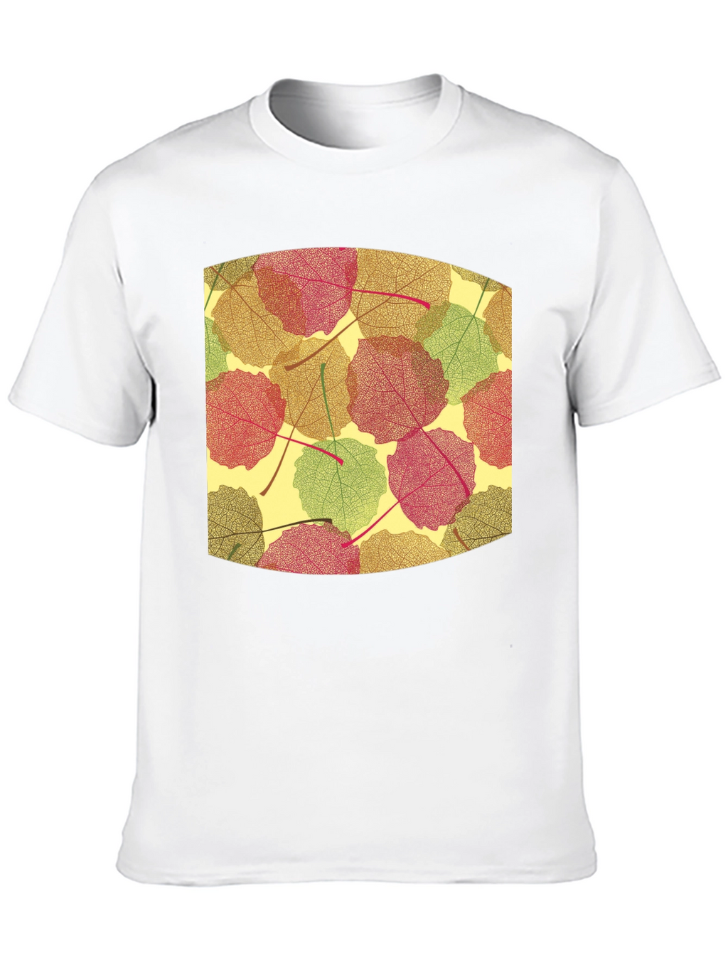 Leaf Pattern Tee - Nature Inspired Comfort
