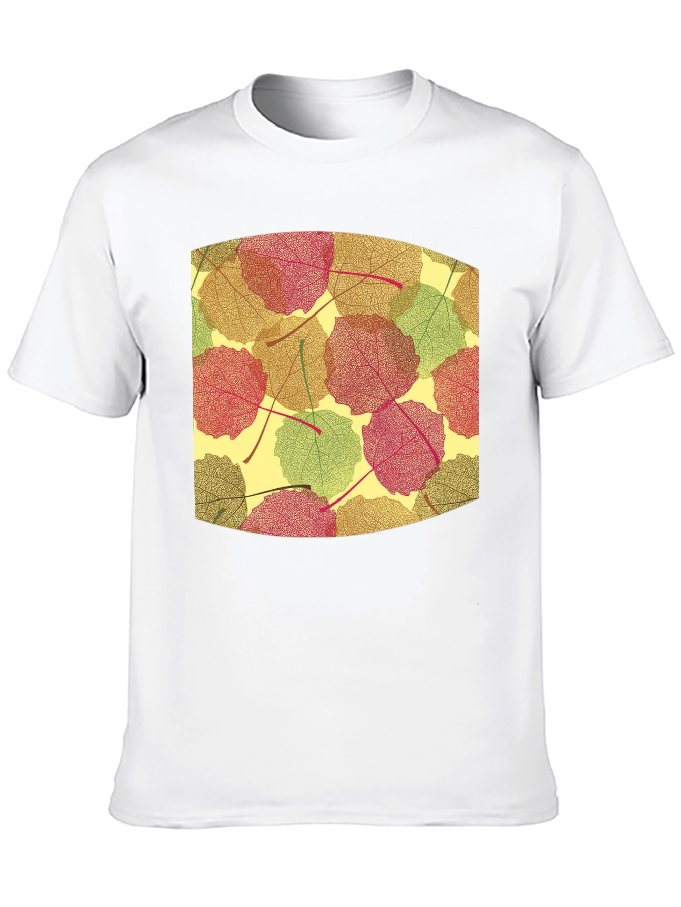 Leaf Pattern Tee - Nature Inspired Comfort