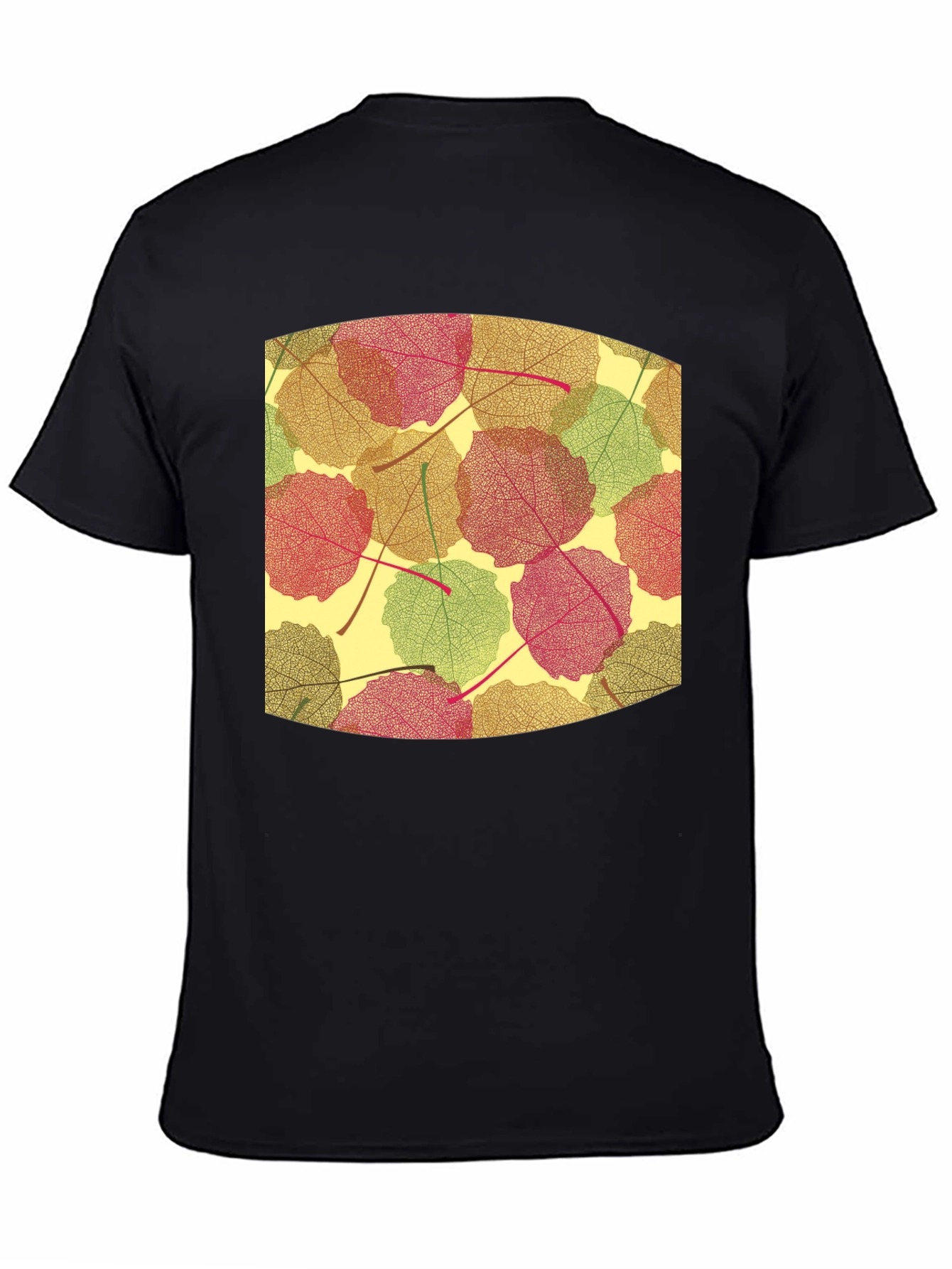 Leaf Pattern Tee - Nature Inspired Comfort