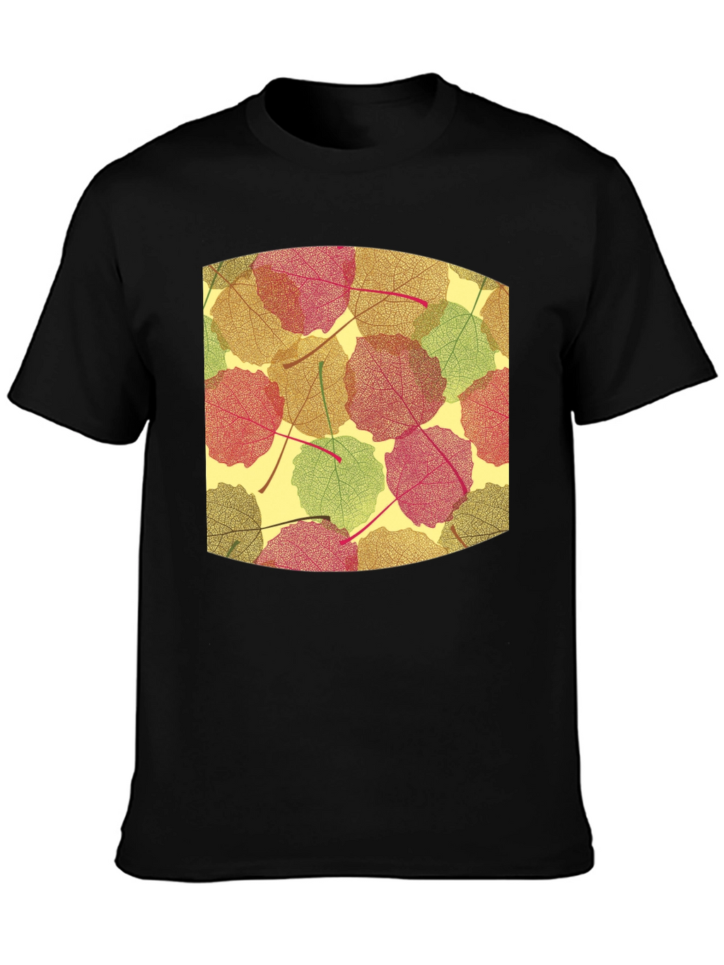Leaf Pattern Tee - Nature Inspired Comfort