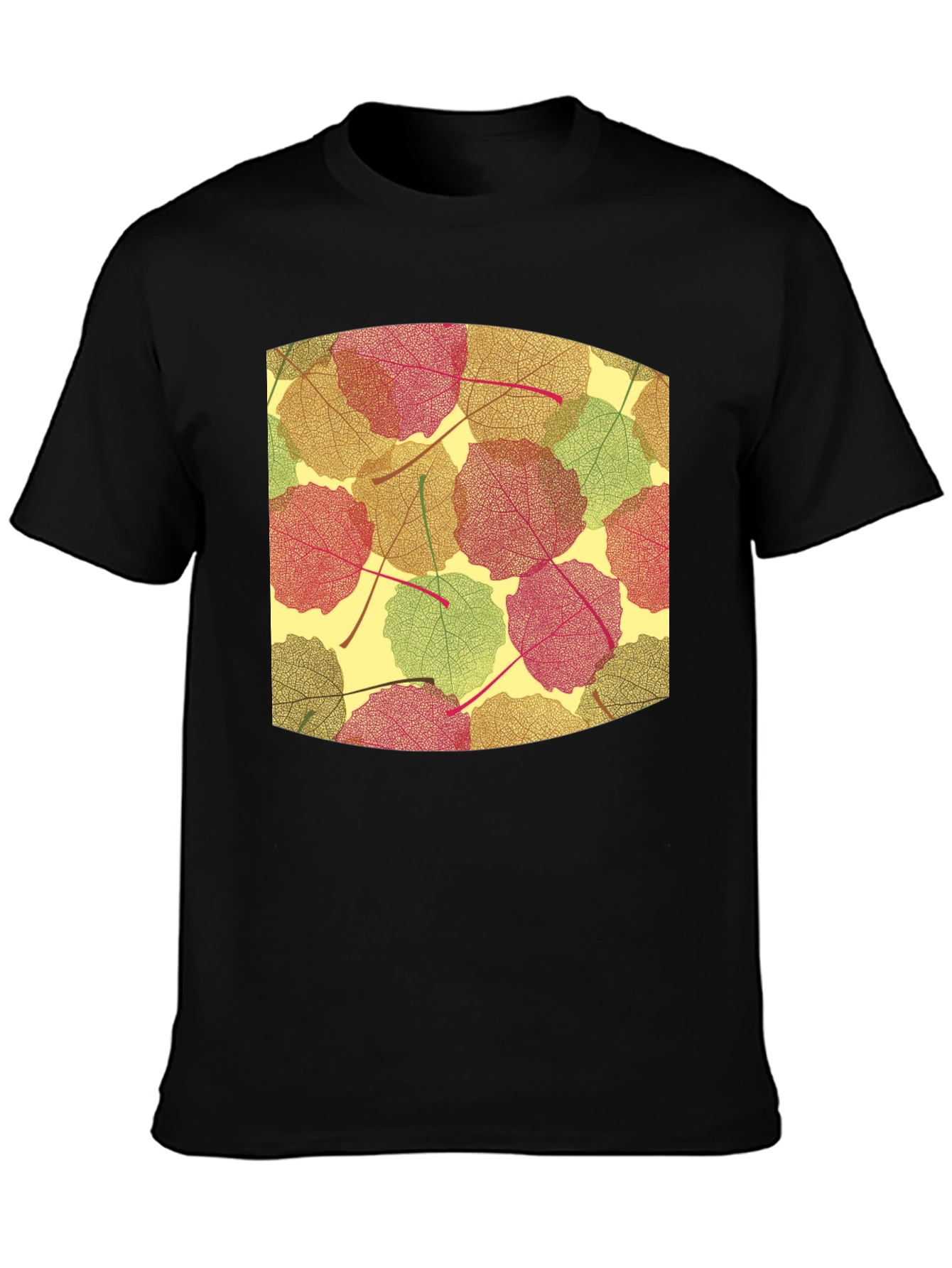 Leaf Pattern Tee - Nature Inspired Comfort