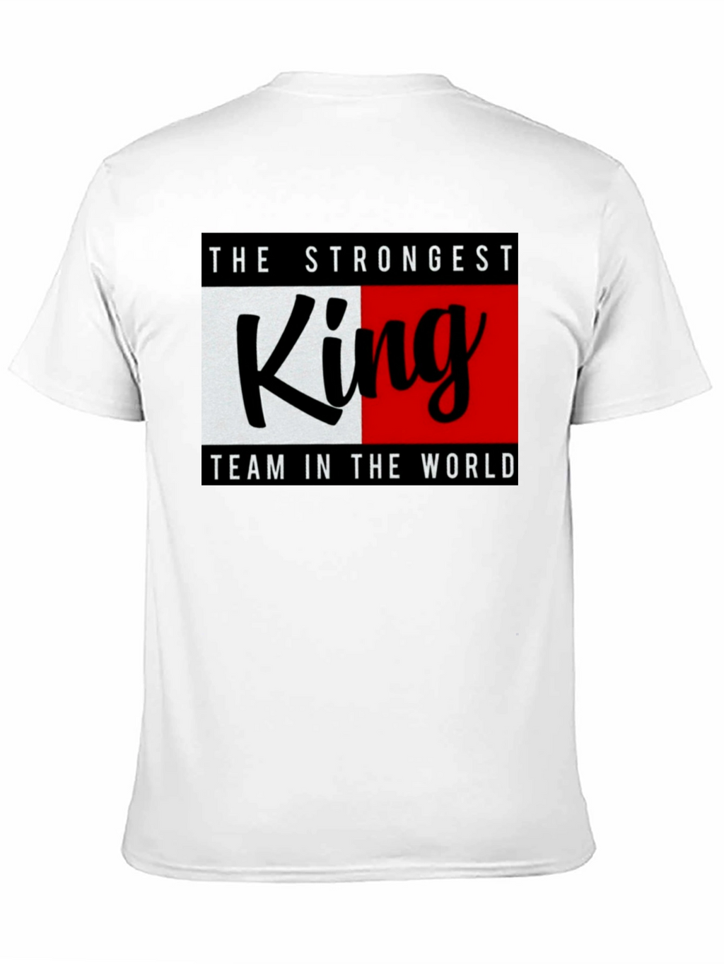 Strongest King Team T-Shirt - Black Crew Neck Tee