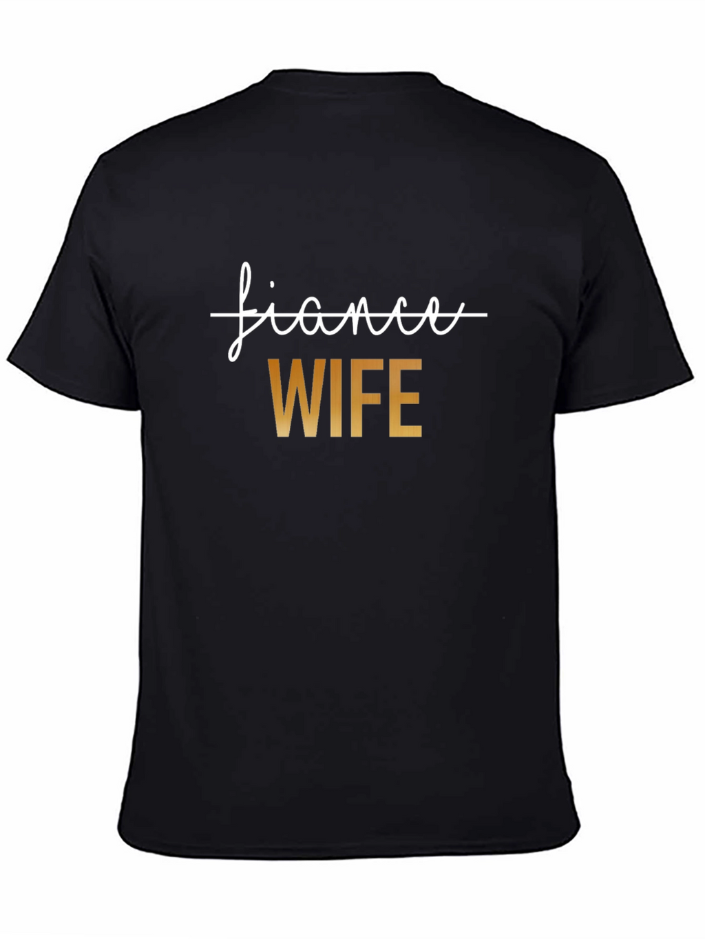 Fiancee to Wife T-Shirt Wedding Gift Tee