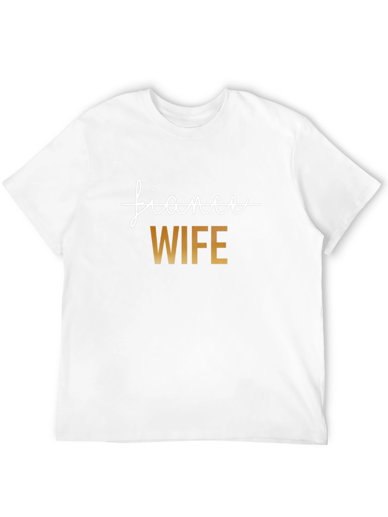 Fiancee to Wife T-Shirt Wedding Gift Tee