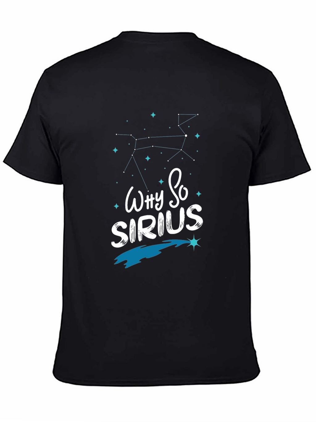 Why So Sirius Mens Black Graphic Tee