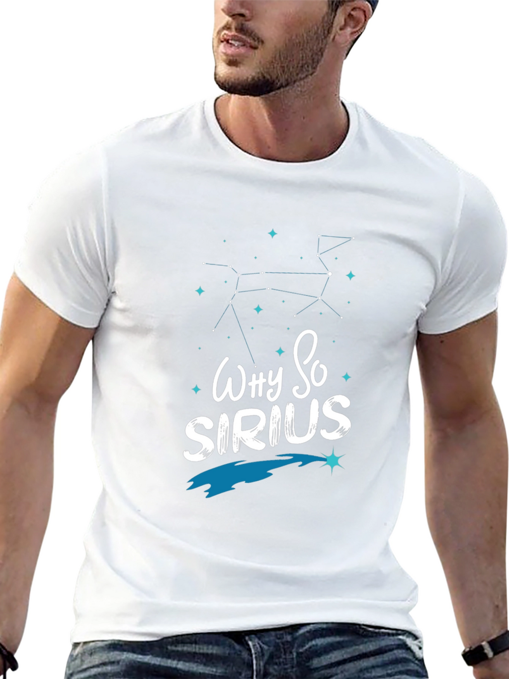 Why So Sirius Mens Black Graphic Tee