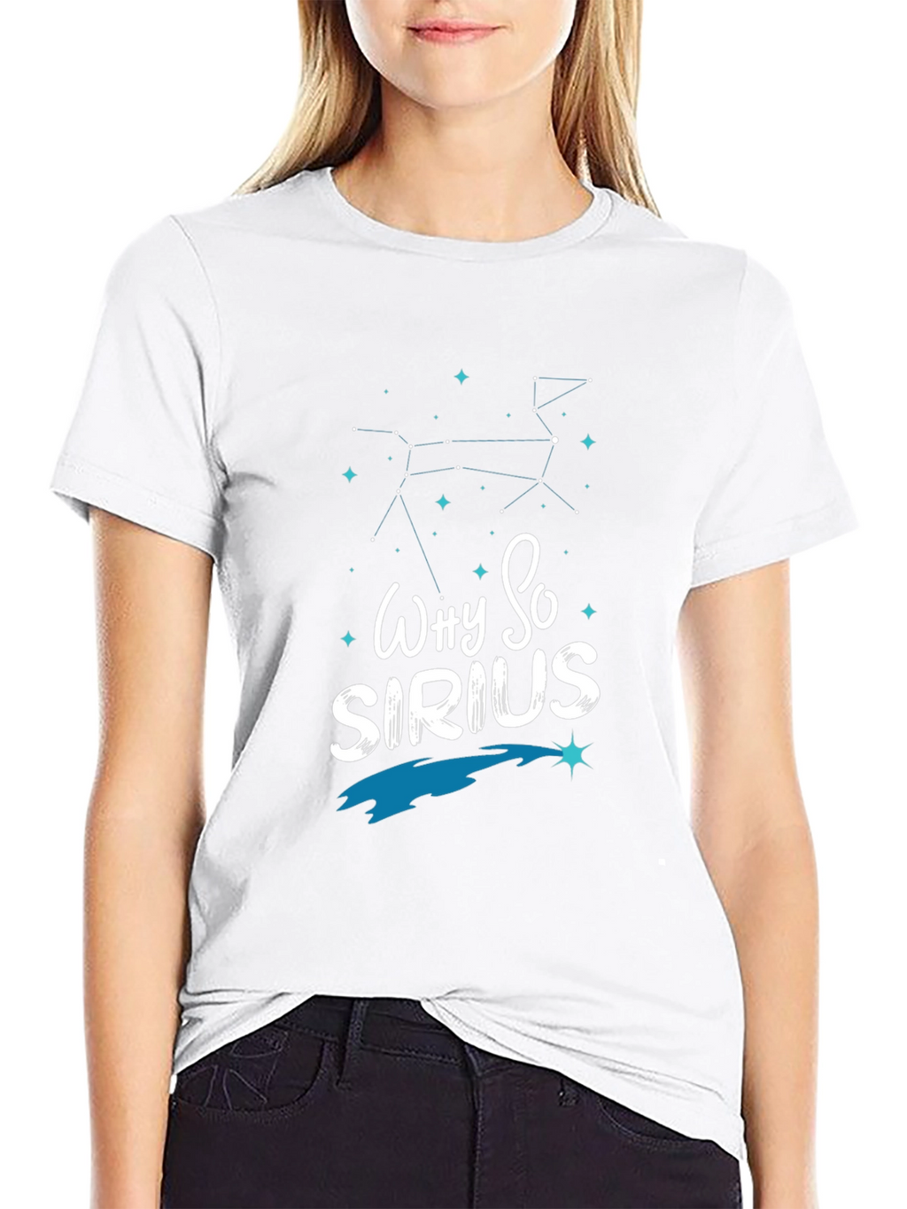Why So Sirius Mens Black Graphic Tee