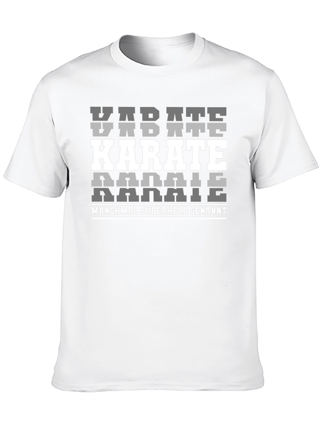 Karate Superheld Black T-Shirt