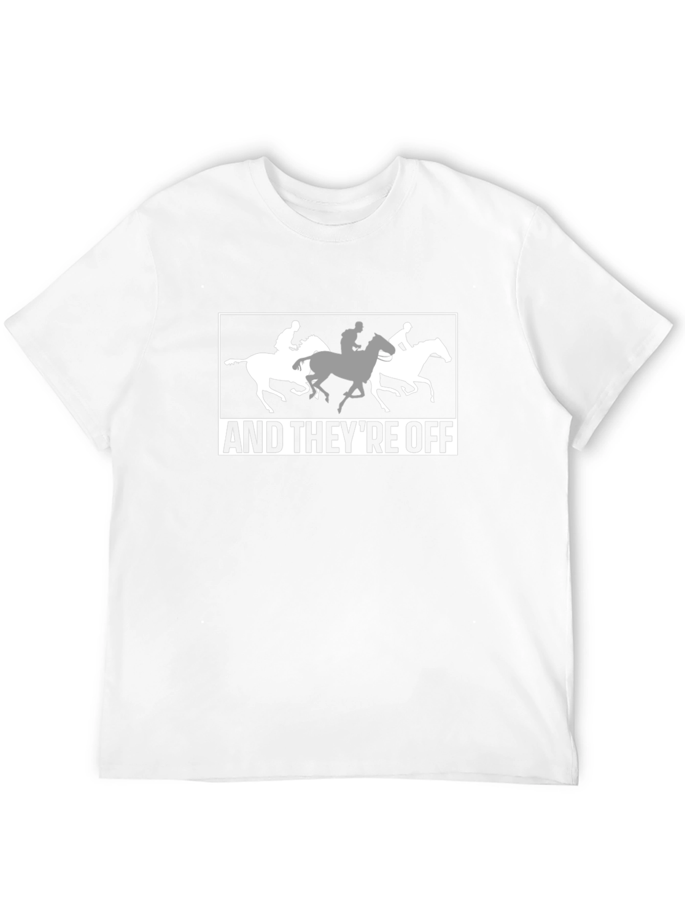 Horse Racing T-Shirt - And Theyre Off! Design
