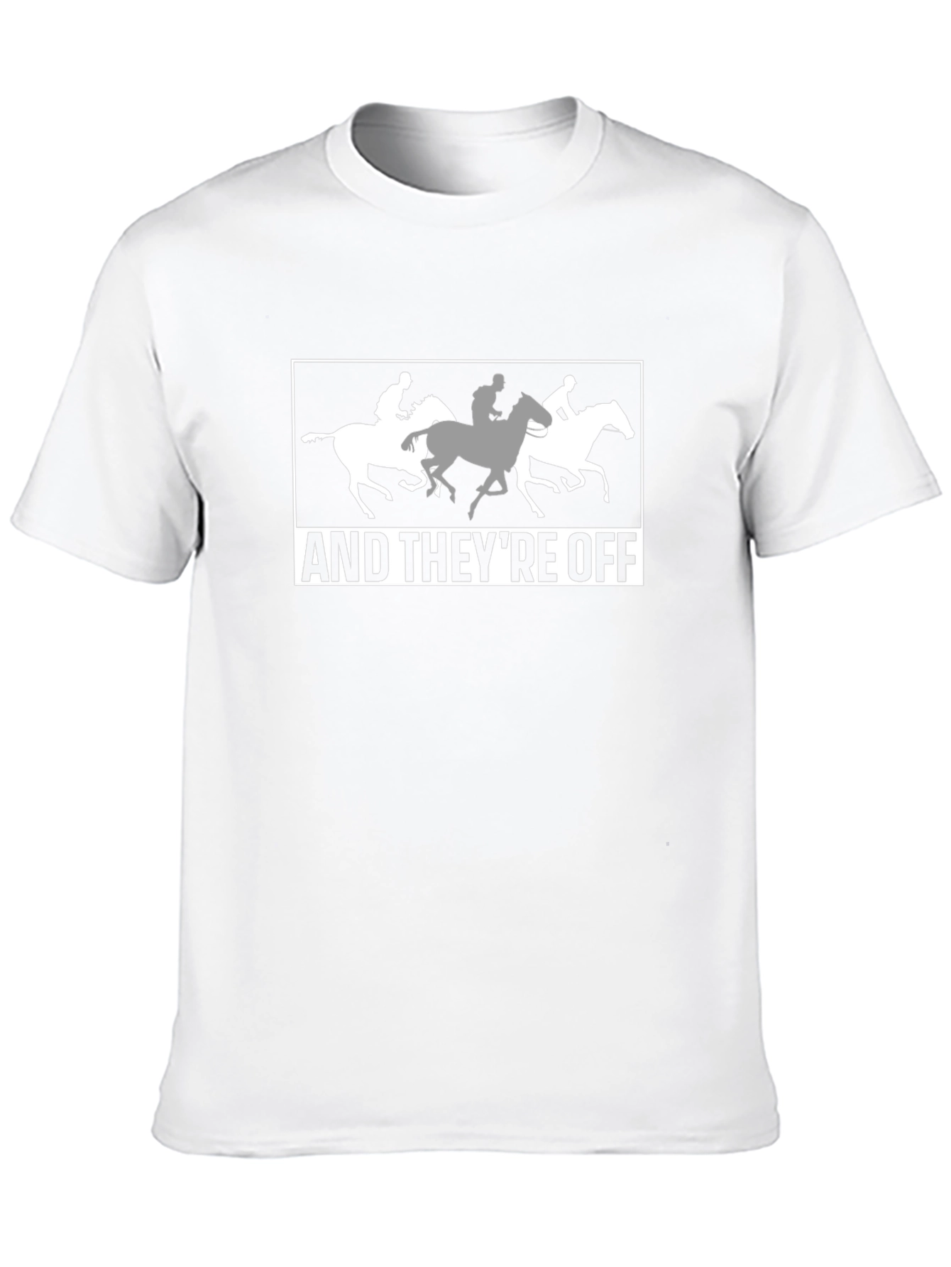 Horse Racing T-Shirt - And Theyre Off! Design