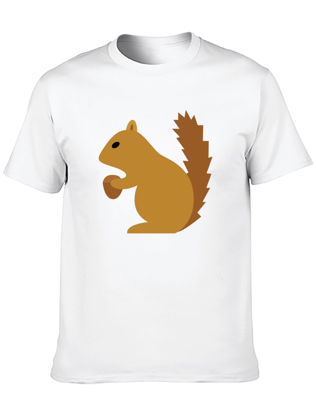 Squirrel Graphic Tee - Black Cotton T-Shirt