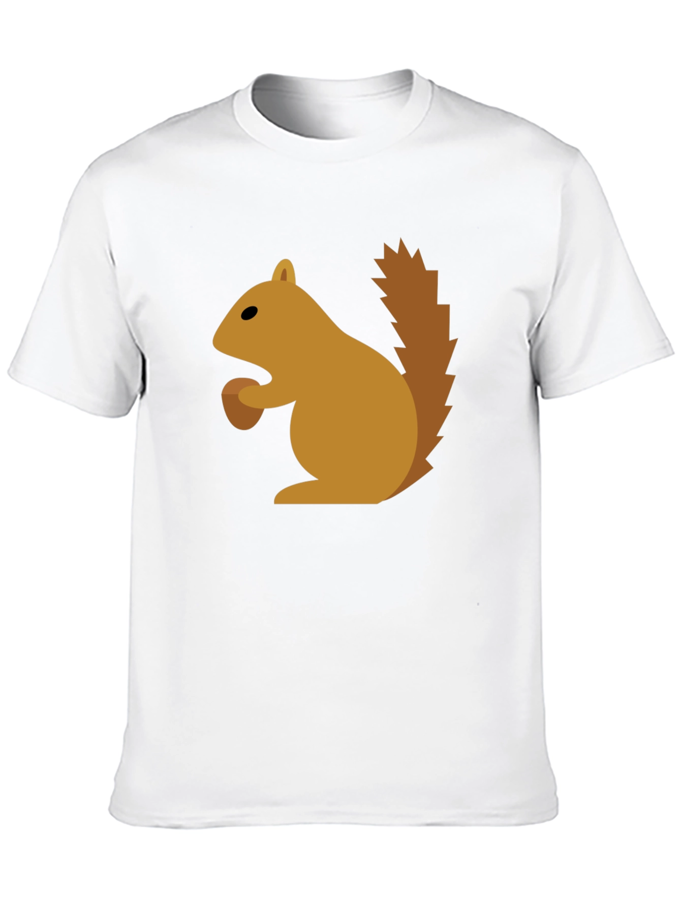 Squirrel Graphic Tee - Black Cotton T-Shirt