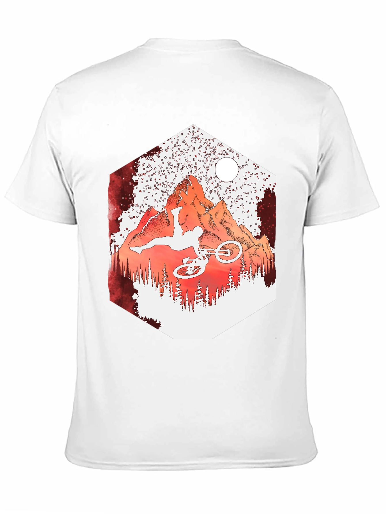 Mountain Biker T-Shirt - Extreme Sports Design