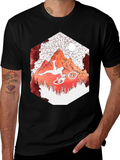 Mountain Biker T-Shirt - Extreme Sports Design
