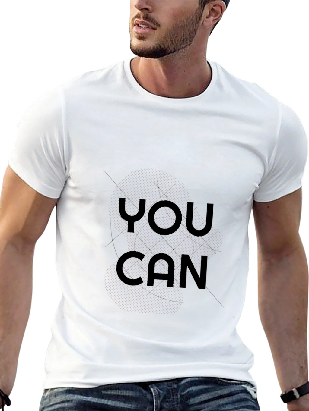 Motivational You Can Black T-Shirt
