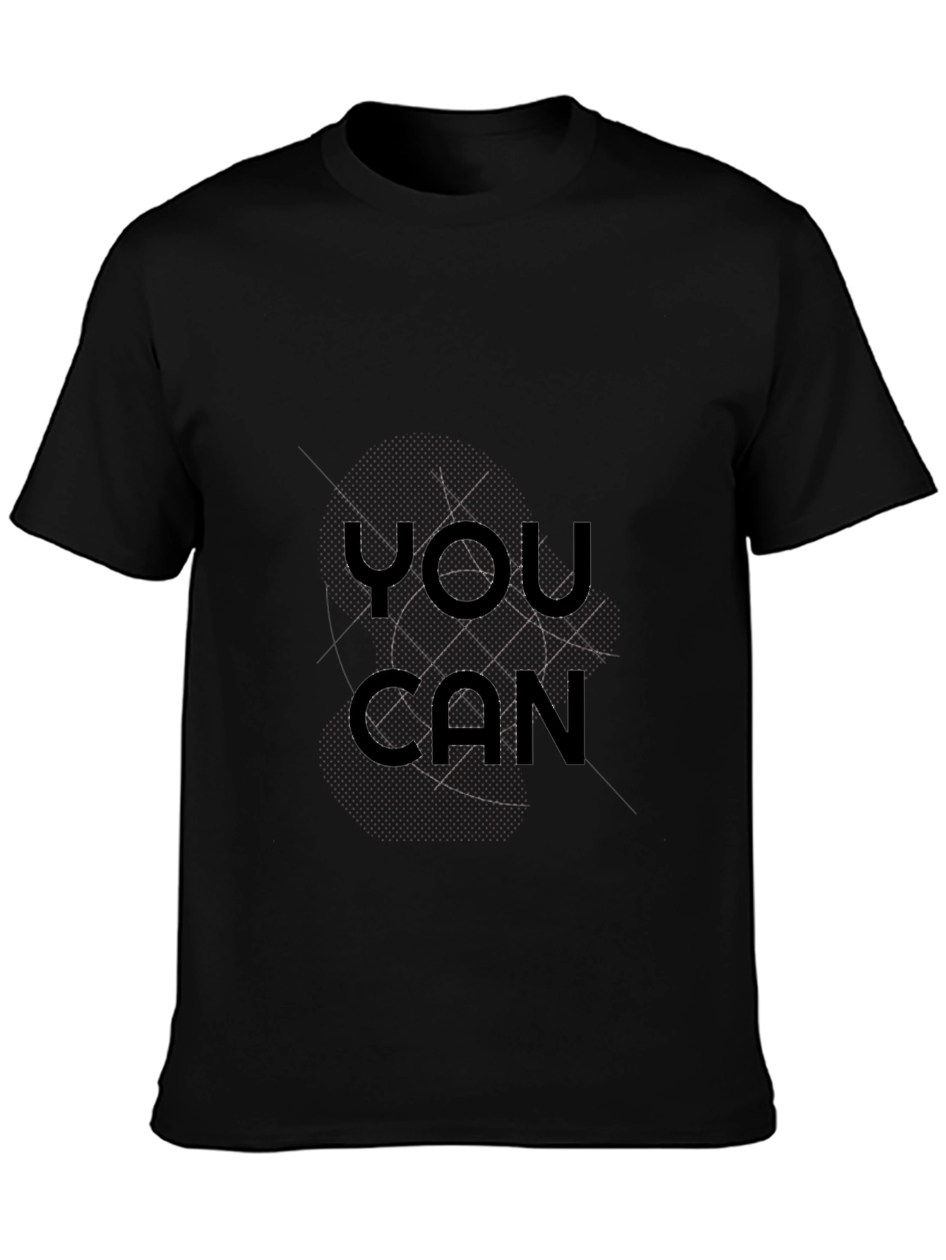 Motivational You Can Black T-Shirt