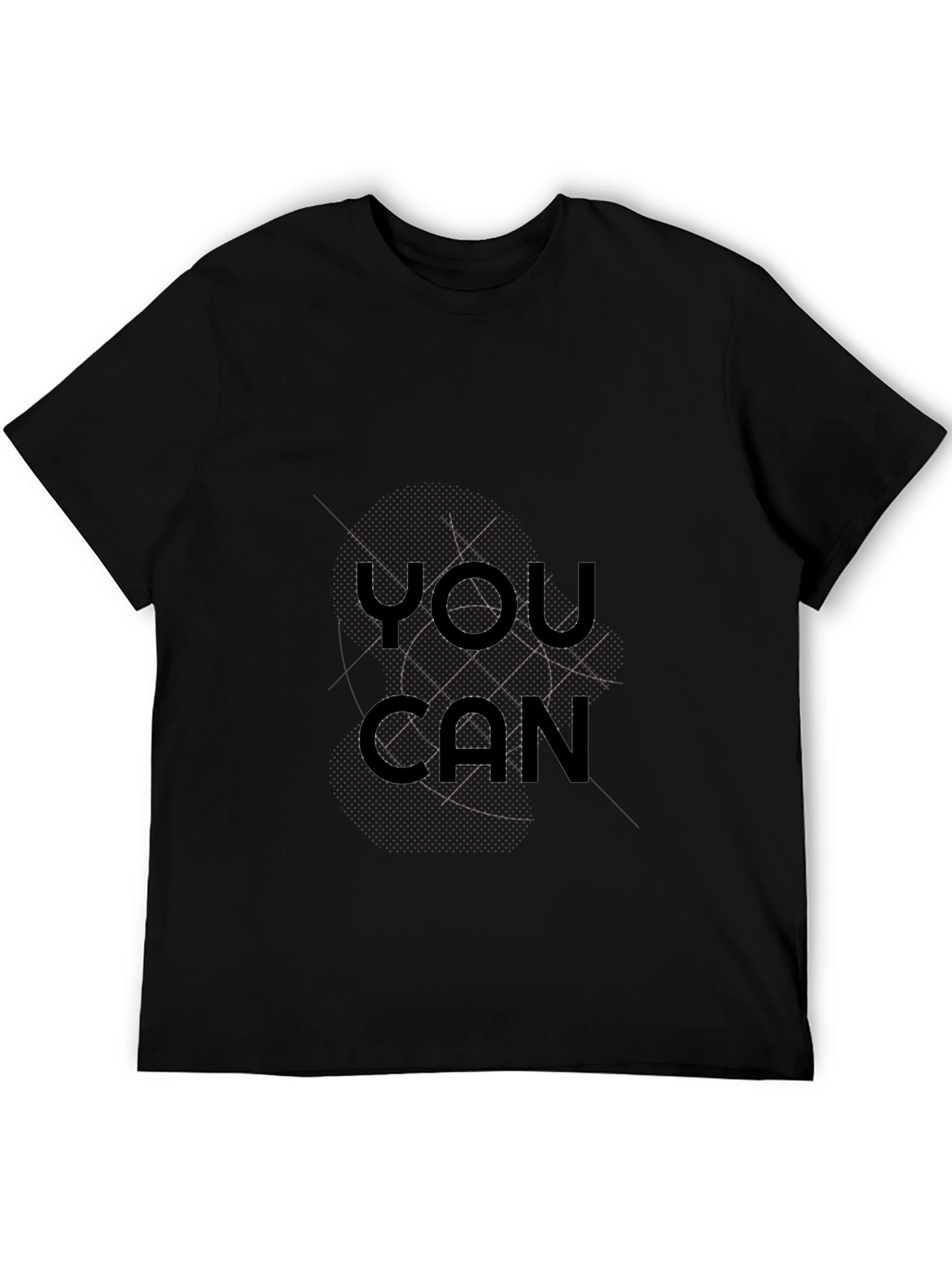 Motivational You Can Black T-Shirt
