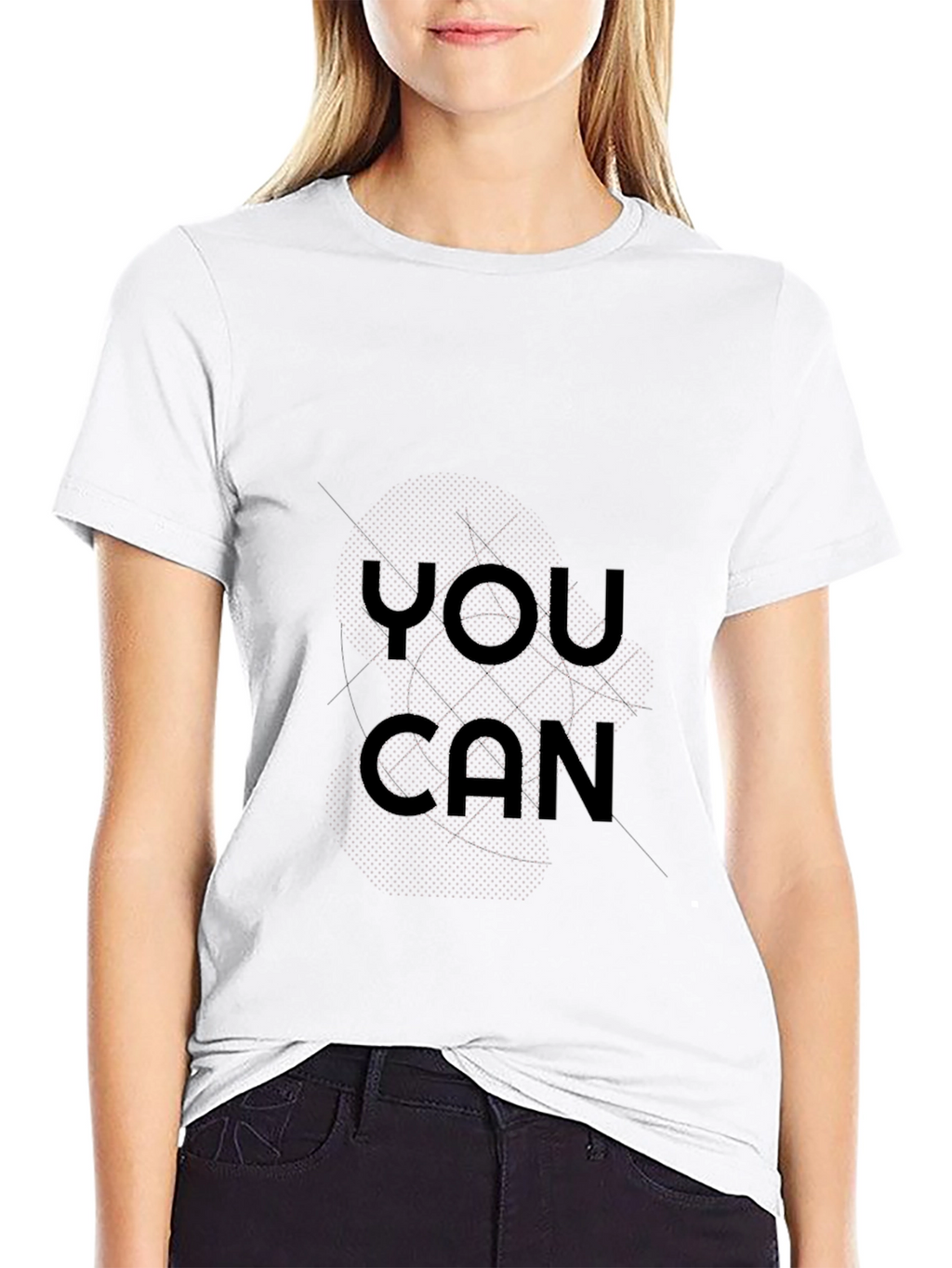 Motivational You Can Black T-Shirt