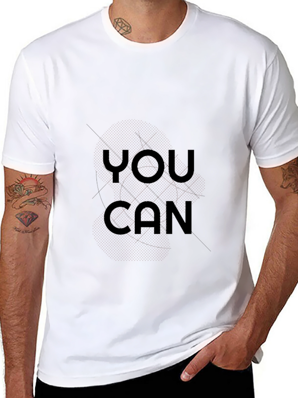 Motivational You Can Black T-Shirt