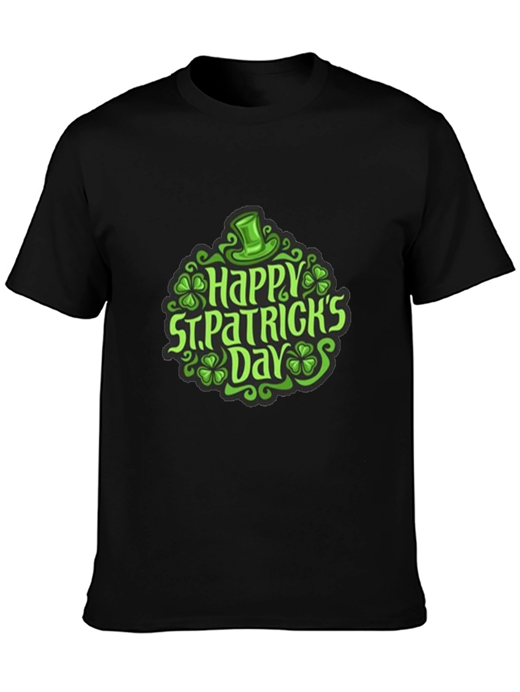 St. Patricks Day Graphic T-Shirt - Black