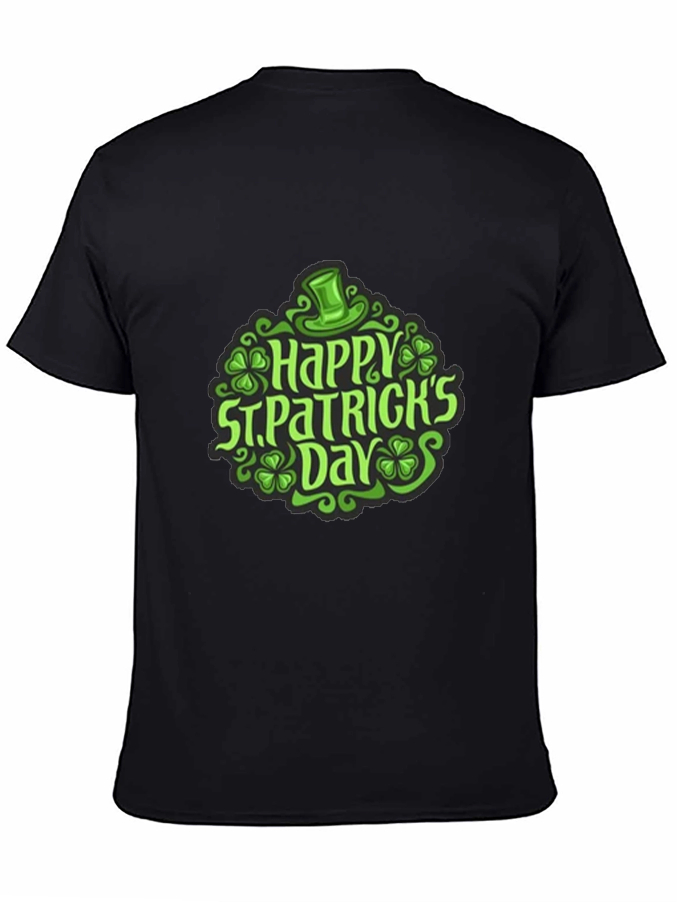 St. Patricks Day Graphic T-Shirt - Black