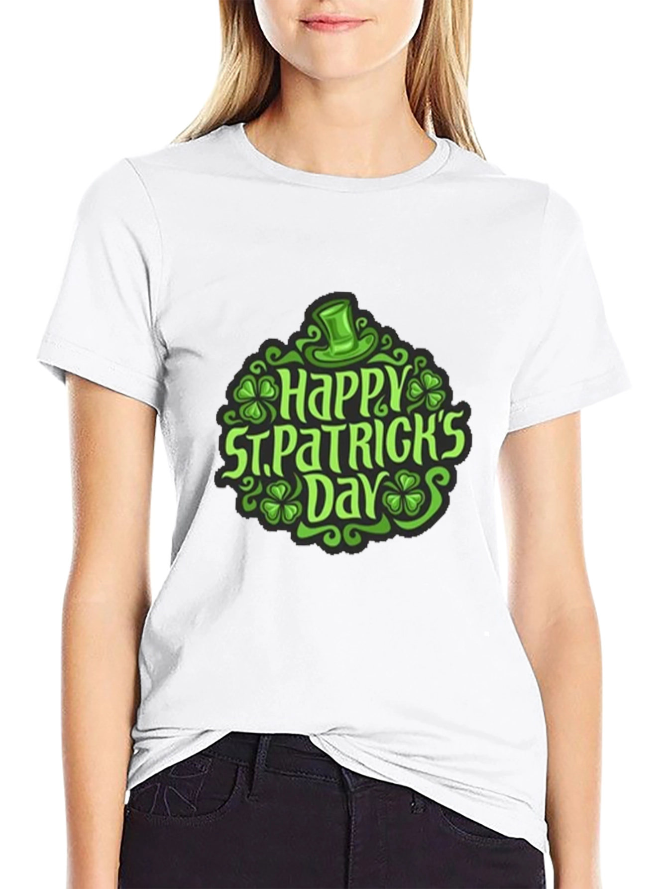 St. Patricks Day Graphic T-Shirt - Black