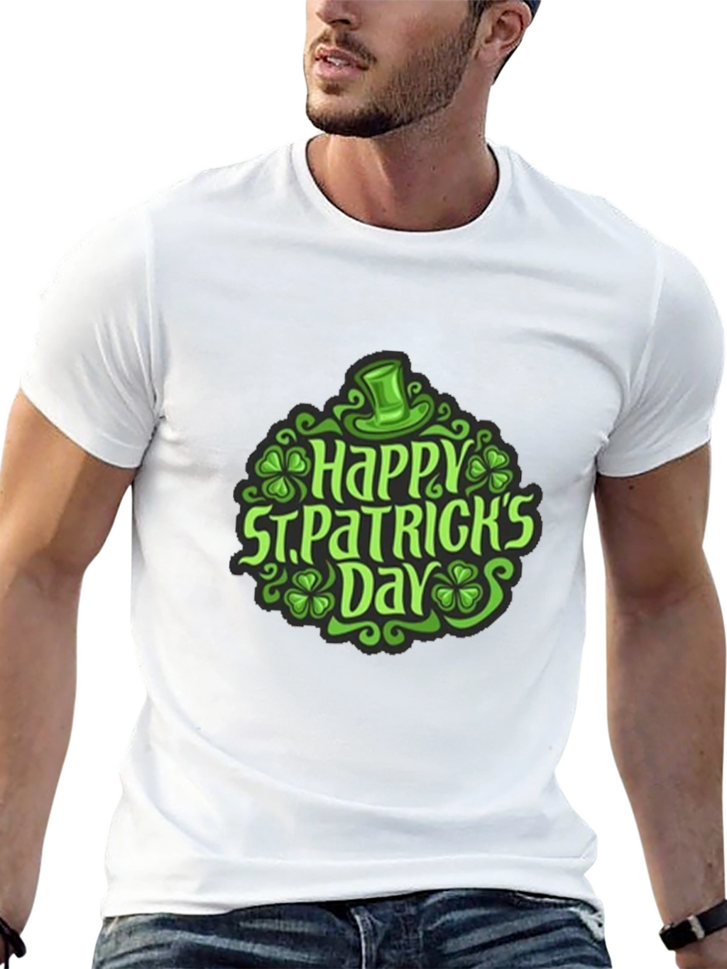 St. Patricks Day Graphic T-Shirt - Black