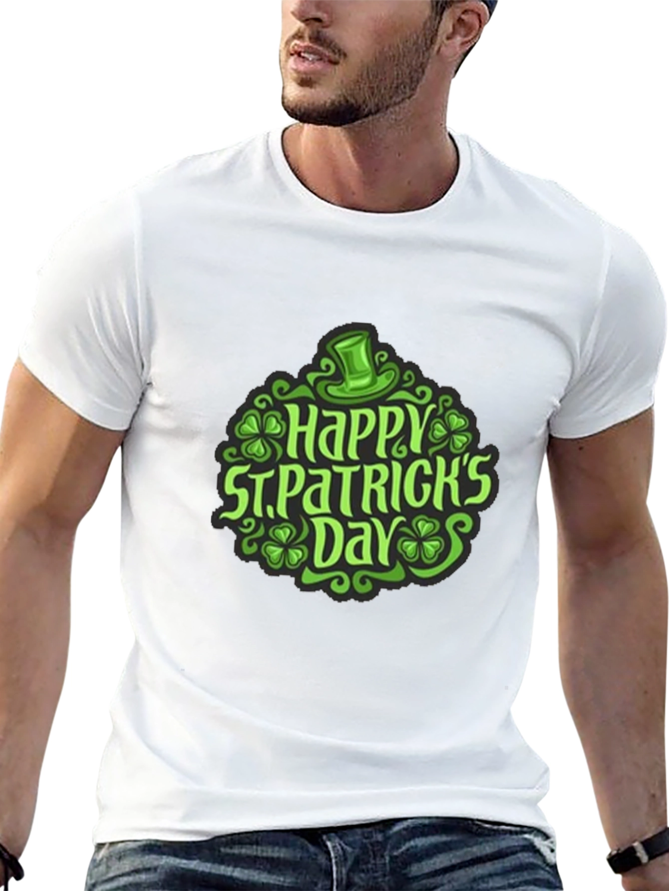 St. Patricks Day Graphic T-Shirt - Black