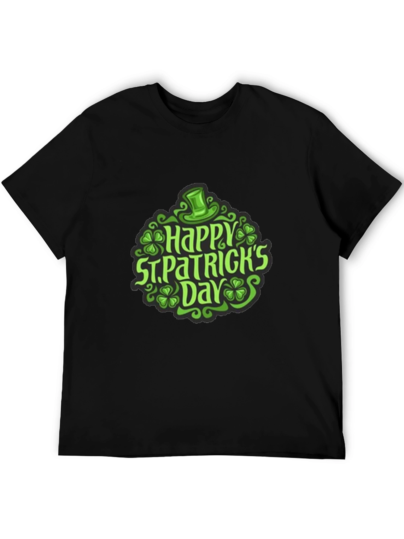 St. Patricks Day Graphic T-Shirt - Black