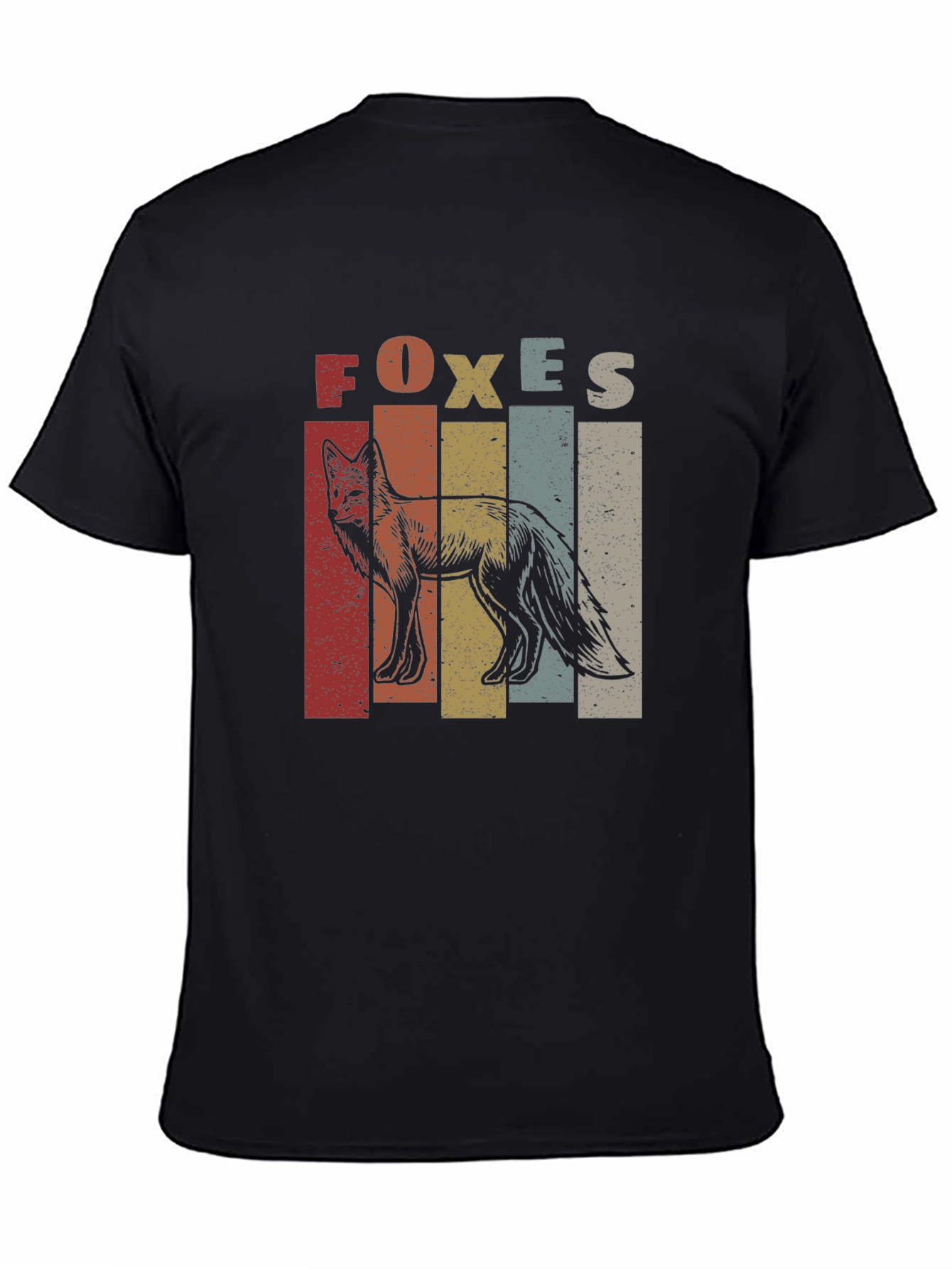 Vintage Foxes Graphic Tee - Retro Style