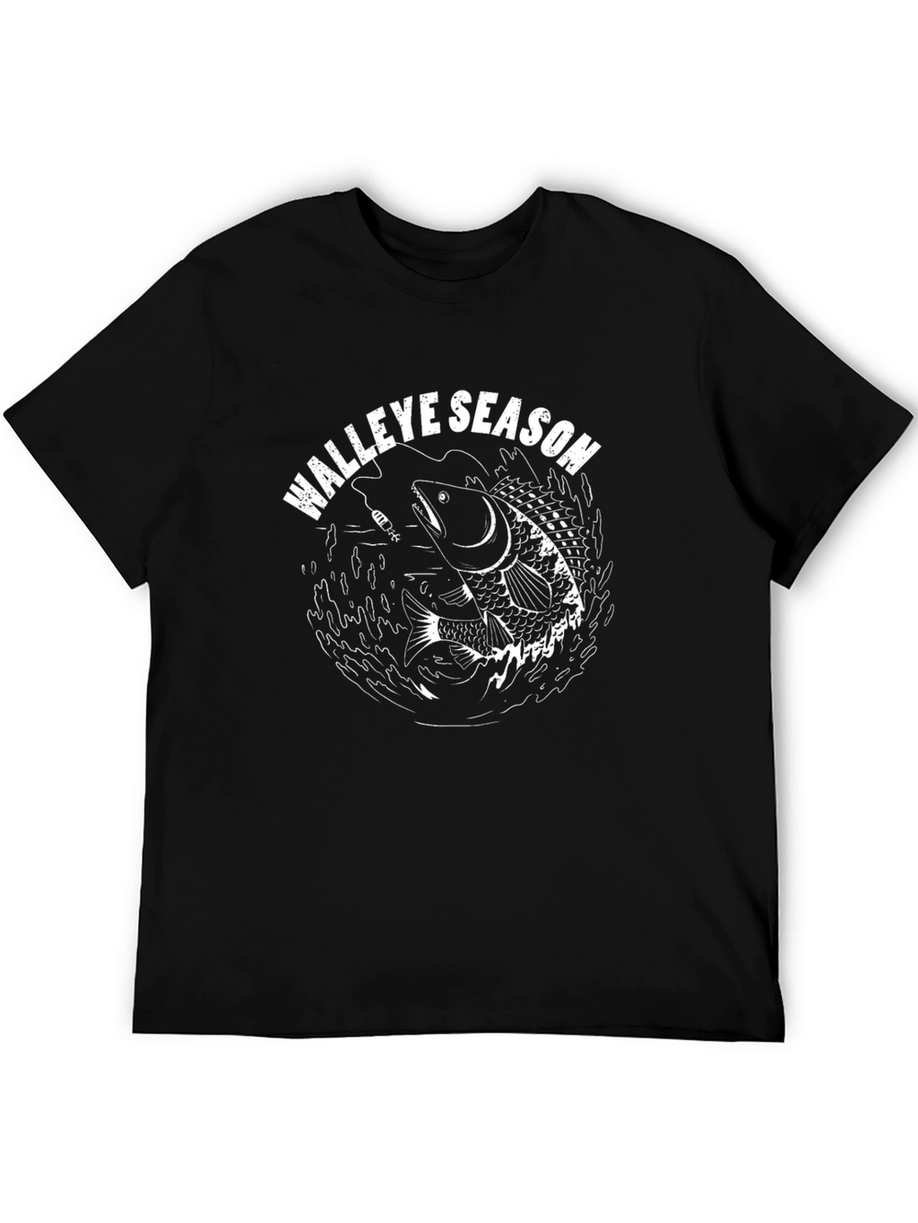 Walleye Season Graphic Tee - Black Cotton
