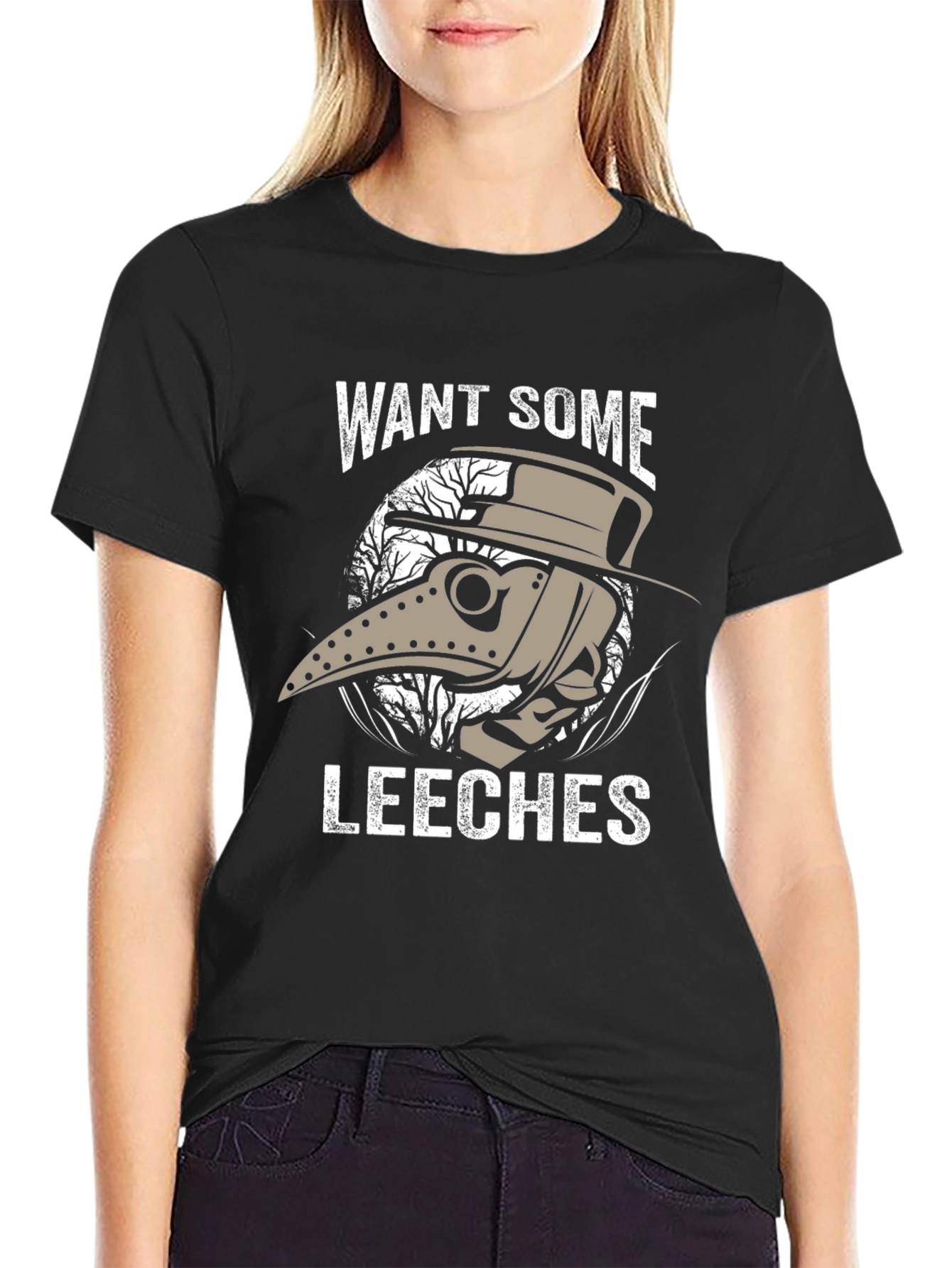 Plague Doctor Leeches T-Shirt - Unique Graphic Tee
