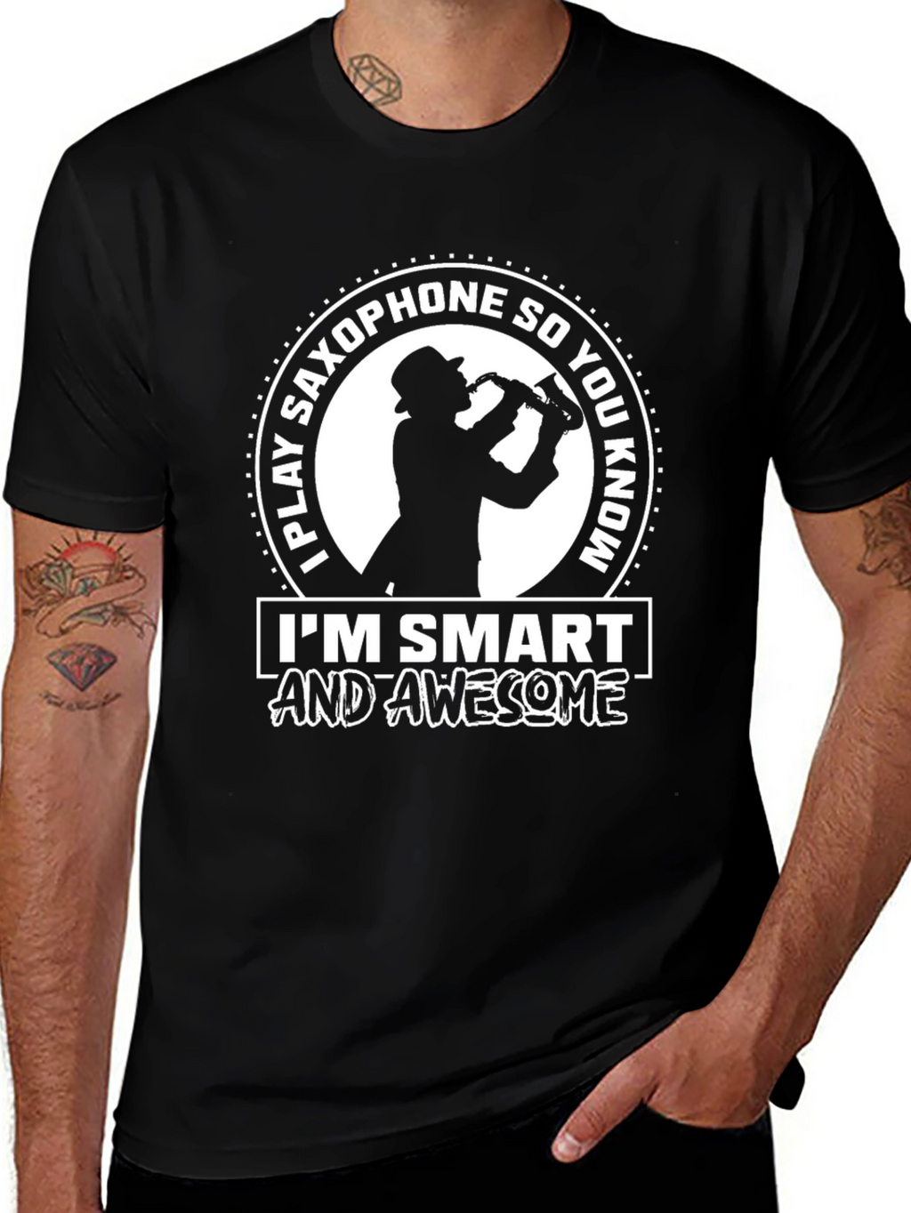 Saxophone Player Smart & Awesome T-Shirt