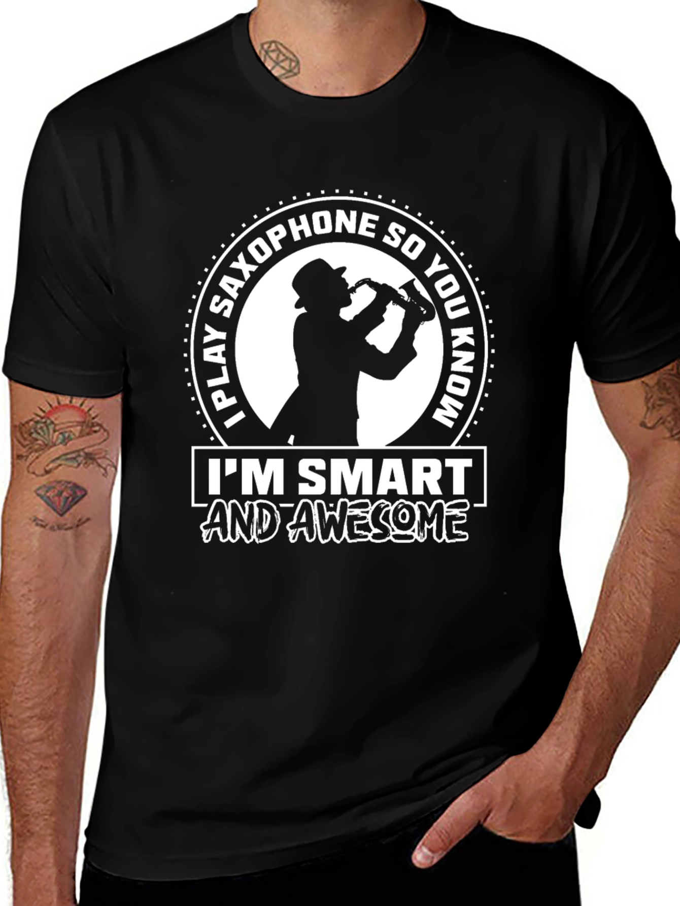 Saxophone Player Smart & Awesome T-Shirt