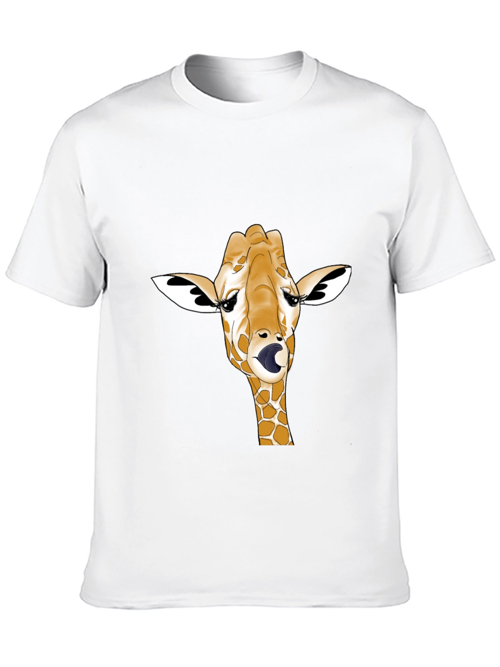 Giraffe Tongue T-Shirt - Funny Animal Tee