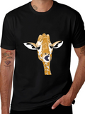 Giraffe Tongue T-Shirt - Funny Animal Tee