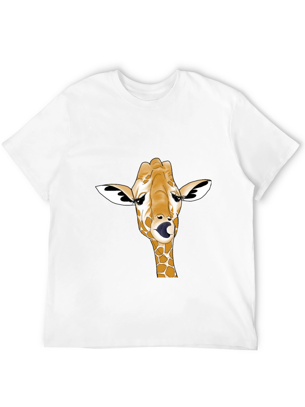 Giraffe Tongue T-Shirt - Funny Animal Tee