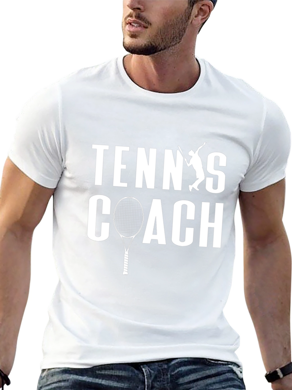Tennis Coach Graphic T-Shirt