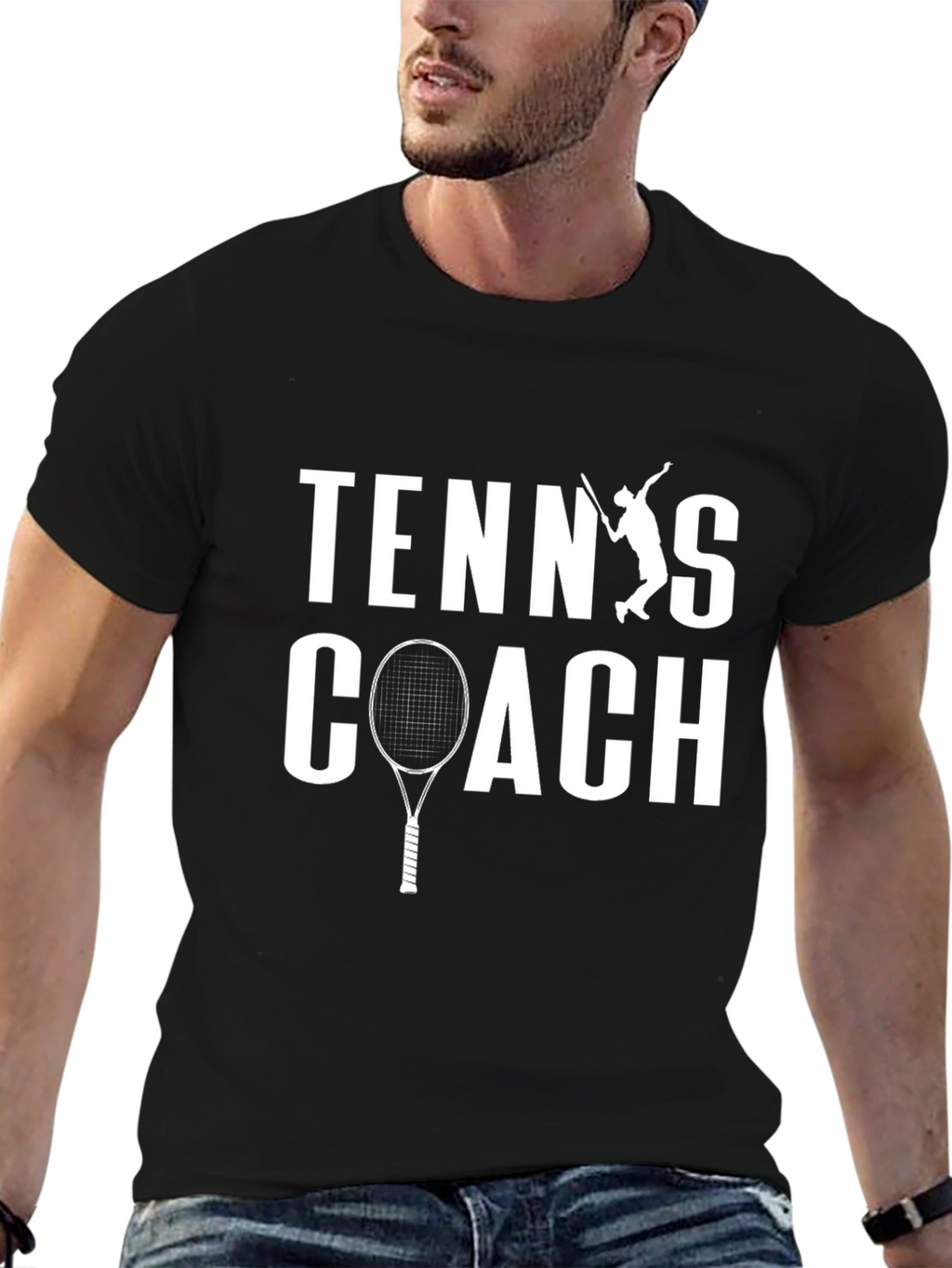 Tennis Coach Graphic T-Shirt