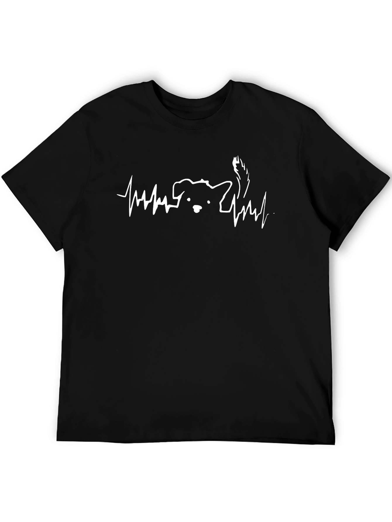 Dog Heartbeat T-Shirt - Cute Pet Lover Tee