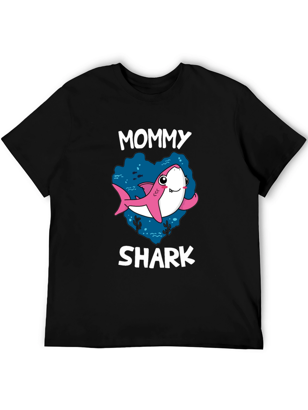 Mommy Shark Black Graphic T-Shirt