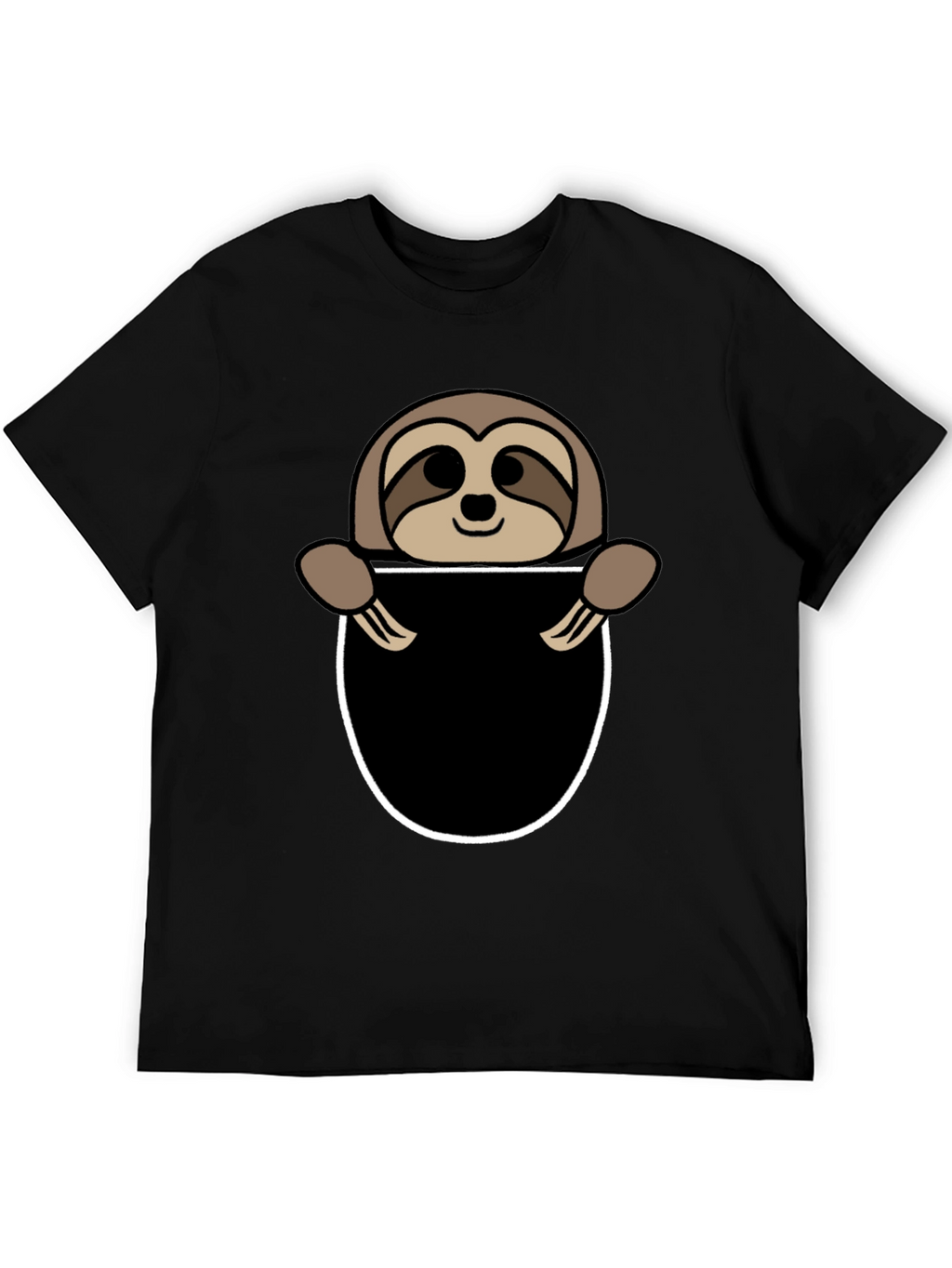 Sloth Pocket Graphic Tee - Novelty Animal T-Shirt