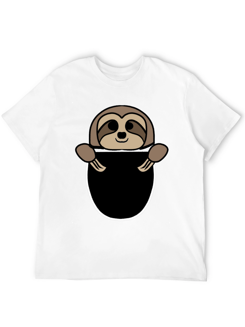Sloth Pocket Graphic Tee - Novelty Animal T-Shirt