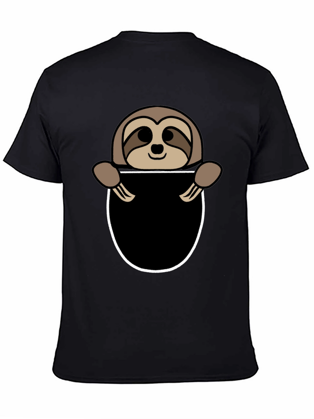 Sloth Pocket Graphic Tee - Novelty Animal T-Shirt