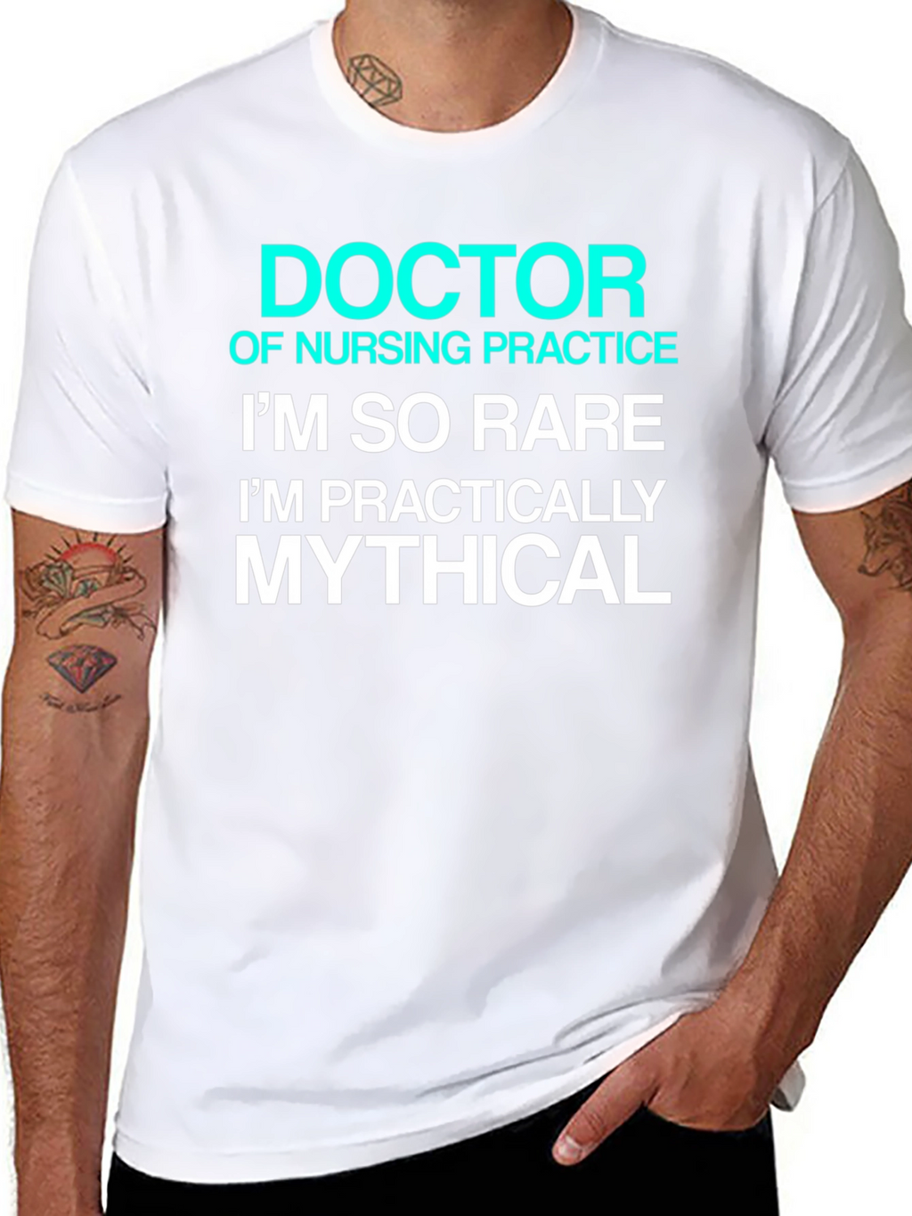 Doctor of Nursing Practice Rare Mythical Black T-Shirt
