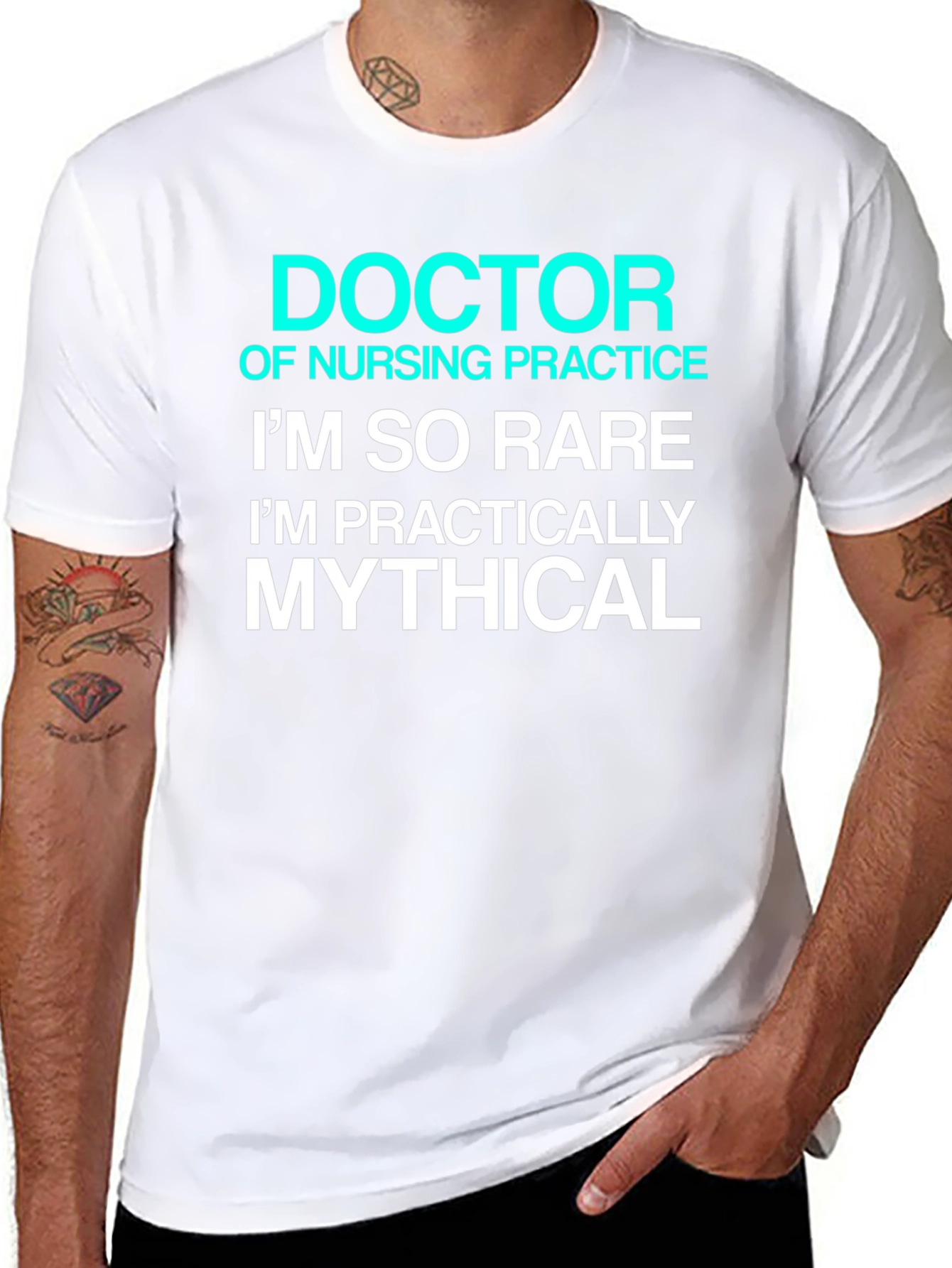 Doctor of Nursing Practice Rare Mythical Black T-Shirt