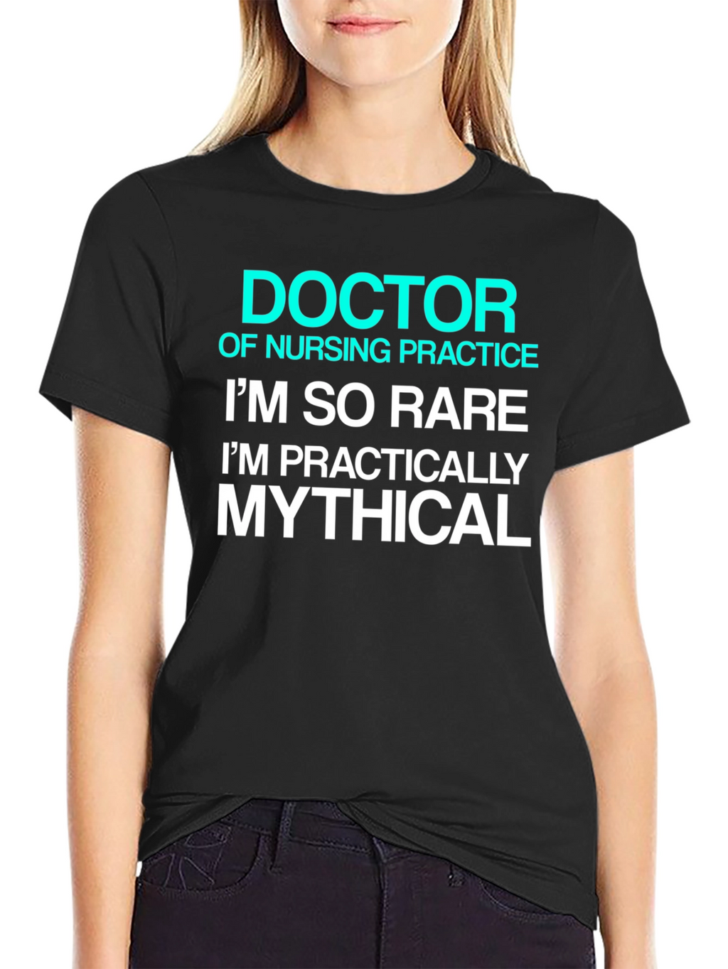 Doctor of Nursing Practice Rare Mythical Black T-Shirt